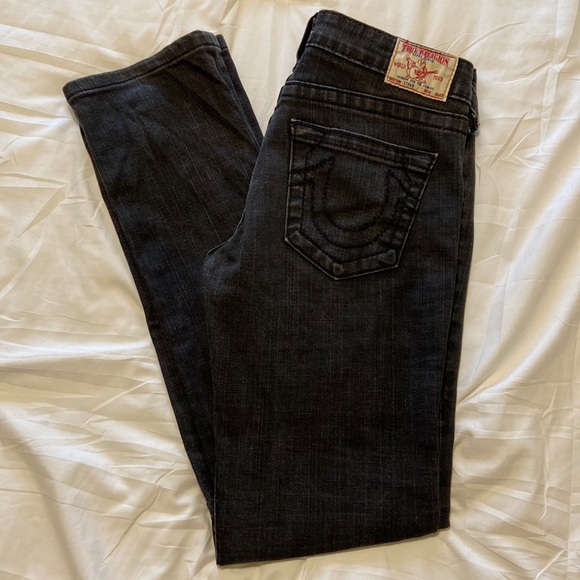True Religion Denim - TRUE RELIGION Women’s Low Rise Skinny Black Jeans Size 29/8 Very Nice Condition